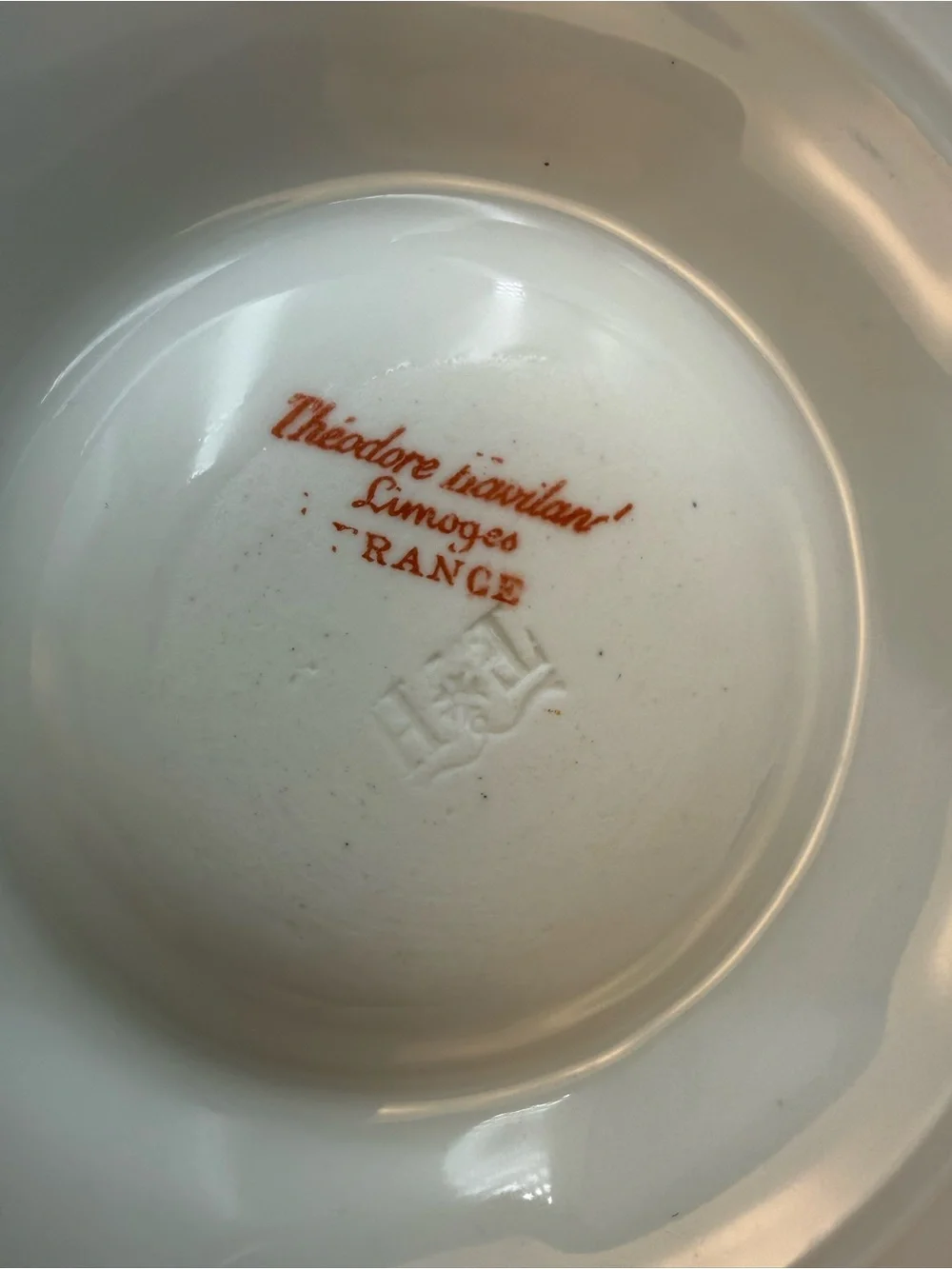Antique Theodore Haviland Limoges France Oyster Plate Pink Floral 8.5”